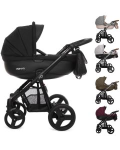 MOMMY Kombi Kinderwagen 2in1 mit Babywanne + Sportwagenaufsatz / Buggy oder 3in1 + Babyschale / Autoschale, Kollektion 2018, 5 Farben