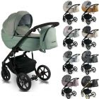 Bexa Ideal 2020 Kombi Kinderwagen, 2in1 mit Babywanne + Sportwagenaufsatz / Buggy oder 3in1 + Babyschale / Autoschale, 9 Farben6